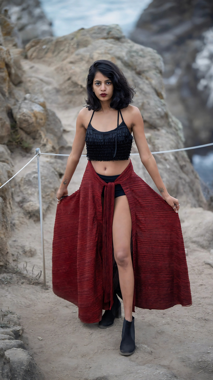 Obsidian Luxe Beaded Top