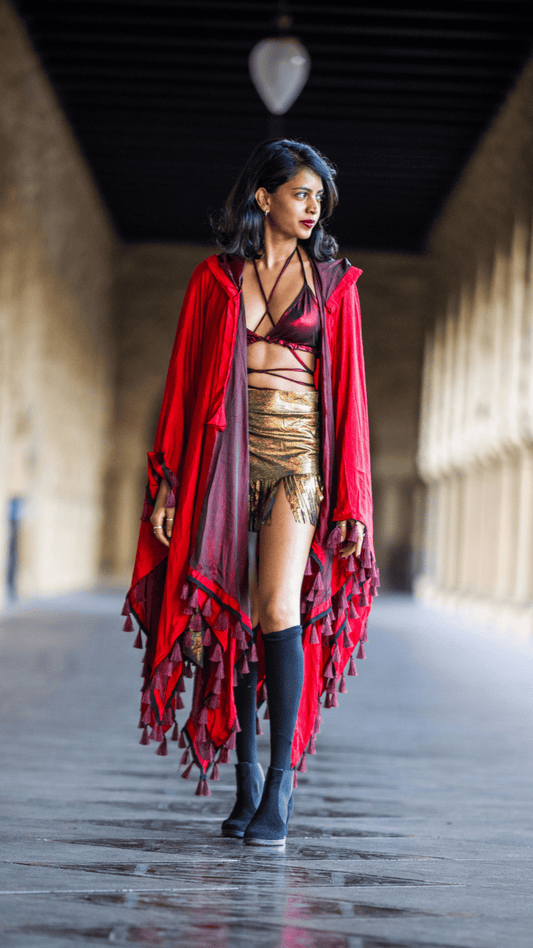 Inferno Flow Tassel Cape