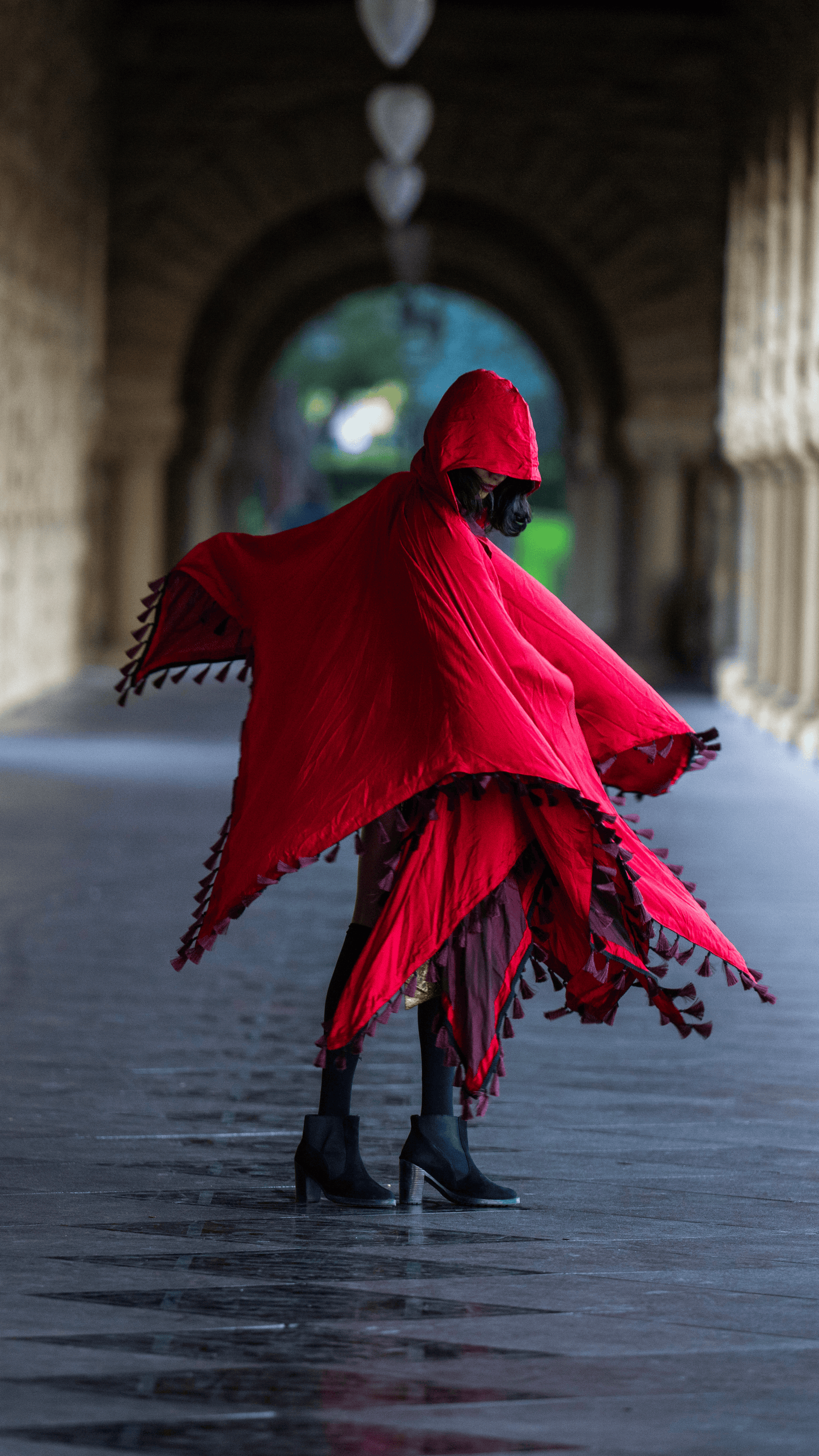 Inferno Flow Tassel Cape