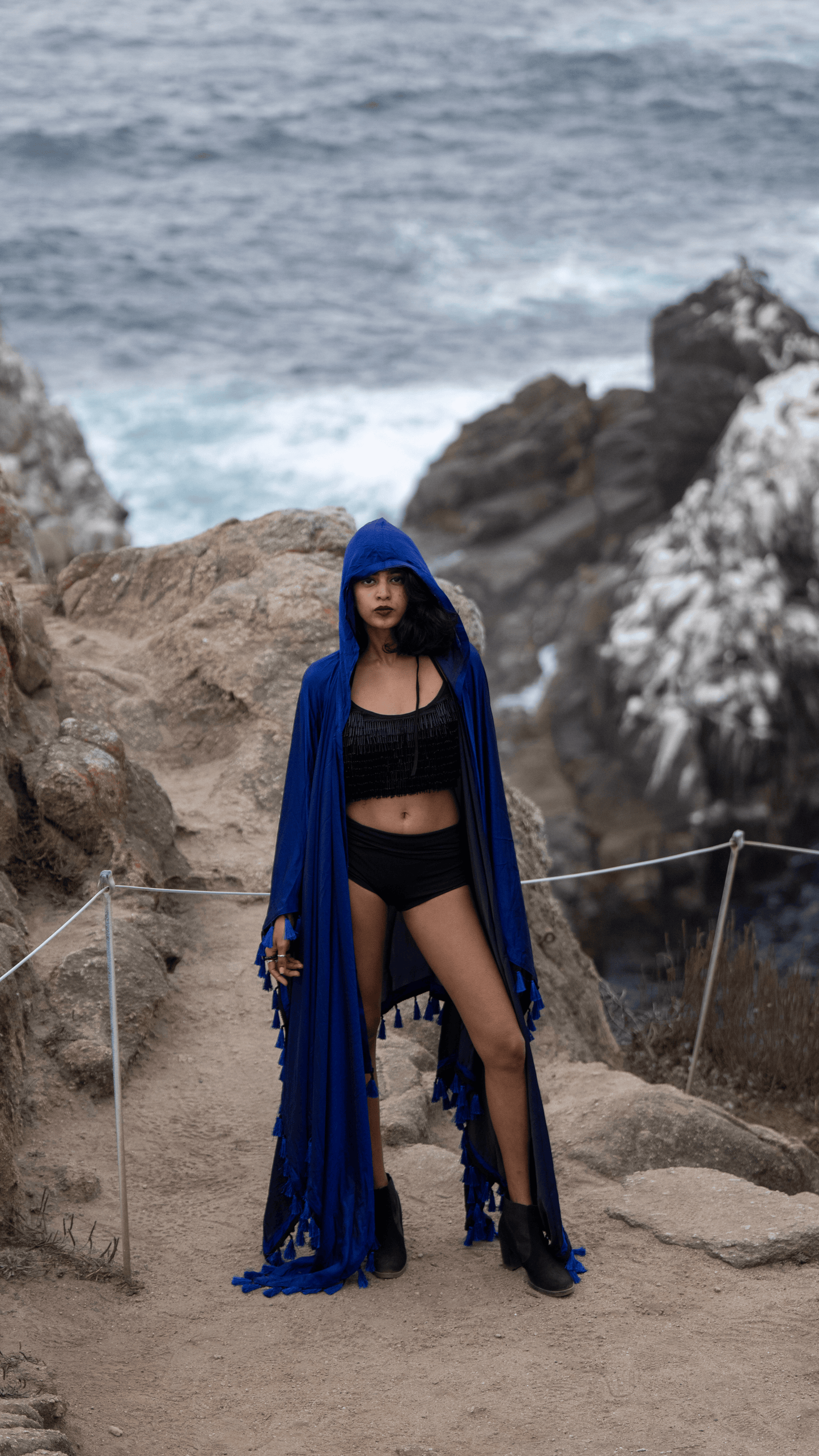 Midnight Whisper Tassel Cape