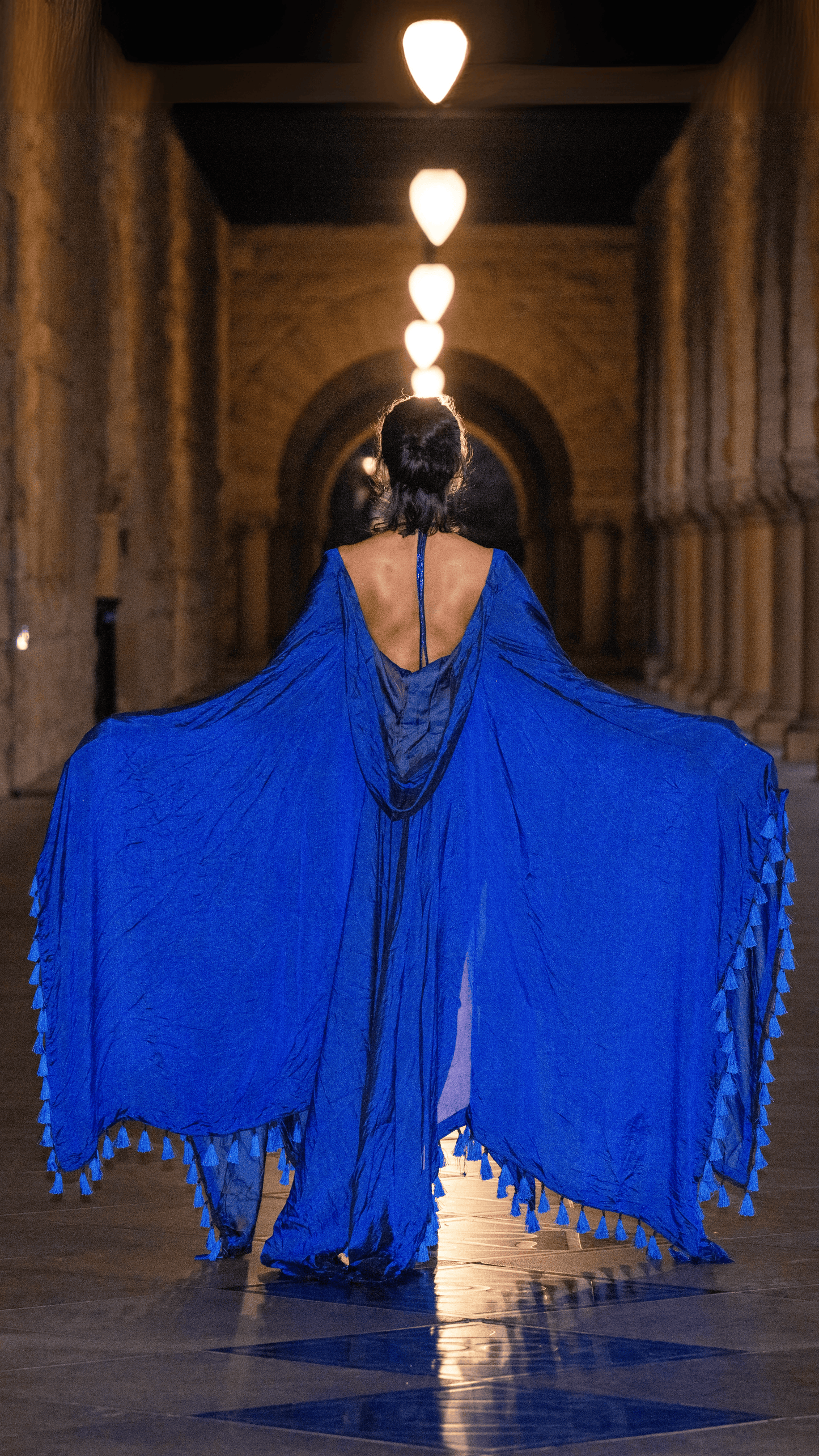 Midnight Whisper Tassel Cape